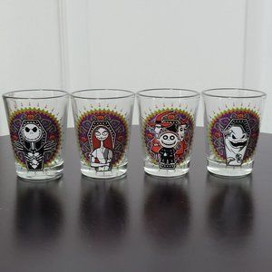 Tim Burton's The Nightmare Before Christmas Glassware Set (4) 1.5OZ Shot Glasses